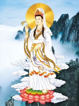 Bouddhiste œuvres - La statue de la déesse Bodhisattva du bouddhisme de la miséricorde